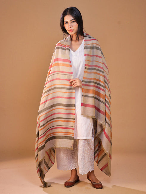 Women's Jamawar Wool Shawl